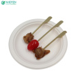 Healthy Eco Bamboo BBQ Pick Sticks Gun Skewer Paddle Skewers For Party